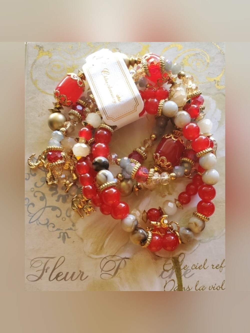Red Stack Bracelet